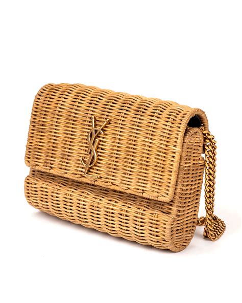 wicker ysl bag